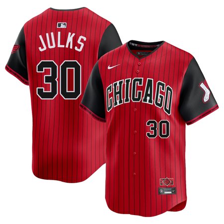 Youth Chicago White Sox #30 Corey Julks Nike Red/Black 2025 City Connect Limited Player Jersey