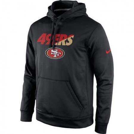 Men's San Francisco 49ers Black Kick Off Staff Performance Pullover Hoodie